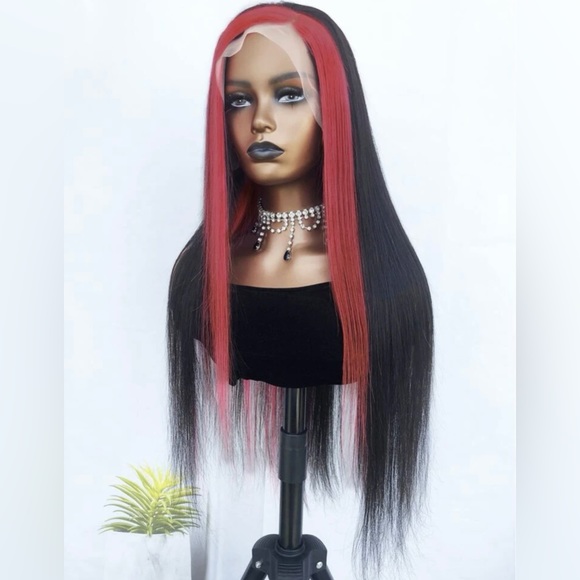 13*4 Lace Front 180% Density Long Straight Human Hair Wig 28 inches - Picture 4 of 7